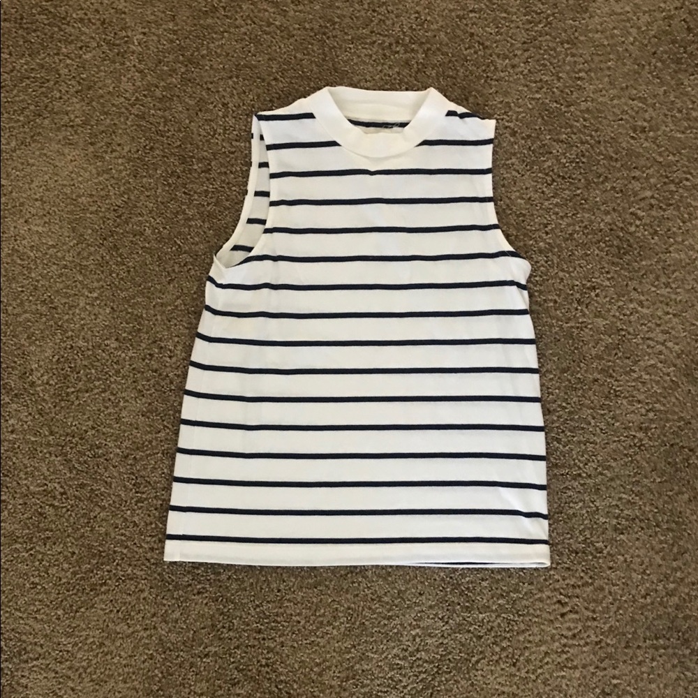 SIZE S, MADEWELL MOCK-NECK TANK TOP